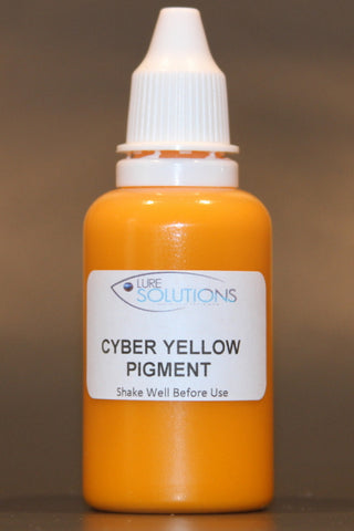 Soft Plastic Colour Concentrate Pigment 30ml.  CYBER YELLOW  (translucent).