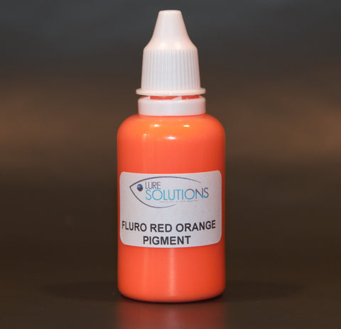 Soft Plastic Colour Concentrate Pigment 30ml.  FLURO RED ORANGE (opaque).