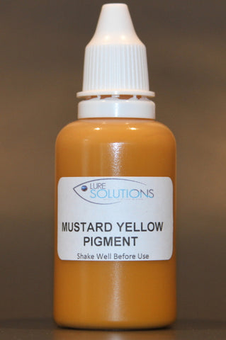 Soft Plastic Colour Concentrate Pigment 30ml.   MUSTARD YELLOW  (opaque).