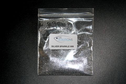 Silver Ultra Sparkle Glitter 008 heat and solvent resistant high grade glitter 10grm.